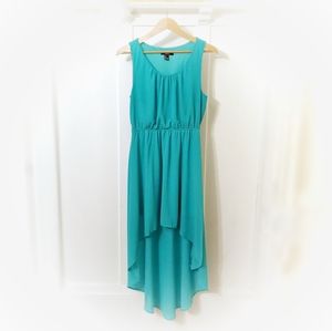 FOREVER 21 EUC Warm Turquoise Hi Low Dress
